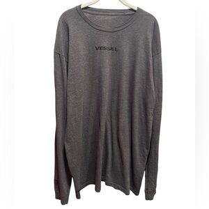 VESSEL Men Dark Grey LongSleeve T Shirt